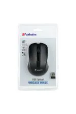 Verbatim Black 3 DPI USB Optical Wireless Mouse (Pack of 1)