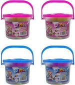 Ciconia Gift &Toys Premium Clay Bucket of 12 Clay Stick,Art&Craft (Pack of 4 Bucket)Shape Tools for Playing/Idol Making/Craft Work/Activities