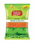 Pink Delight Unpolished Dry Masoor Red Dal | Lal Masoor Dal | 500 Gm
