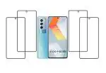 Vizio 9H Hardness 11D Unbreakable Vivo IQOO 9 SE 5G Transparent Tempered Glass Scratch Resistant Screen Protector 15 x 8 x 1.3 cm (Pack of 4)