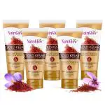 NutriGlow Pack of 5 Gold Kesar Face Wash For Deep Cleansing and Radiant Skin,Tan Removal, Non Foaming Face Wash, All Skin Types, No Paraben & Sulphate, 65ml Each