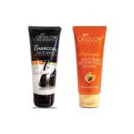 Oxyglow Herbals White Herbals Charcoal Face Wash 100 Gm And Herbals Alovera Face Wash 100 Gm (Pack Of 2)