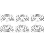 IDEAL PRIME Durable Stainless Steel Trivet Set (6 Pices) | Heat Resistance Table Top Stand Hot Pot/Pot/Pan/Cooker Stand Cooker Steamer Kitchen Tools Pack Of 6