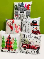 BALLEY Multicolor Jute Cushion Cover (16 x16 inch) (Pack of 5)