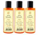Khadi Herbal Papaya Face Wash For Refreshing Healthy Skin 210ml (Pack Of-3)