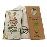 Paper Nest Eco-Friendly stationery Gifts | Gift Pack | Paper Pencils | Tree Free Recycled Paper Notepad | Birthday Gifts for kids | Handmade stationery | Set of 10