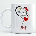MM9E You are So Special Siraj Printed Mug , I Love You Siraj , Siraj Name Mug ,Valentine's Day , Anniversary Gift , Happy Birthday Gift , Rakhi Mug , Husband, Brother ,Ceramic Coffee Mug 325ml