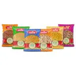 Ahaar Arhar Dal, Moong Wash, Chana Dal, Kabuli Chana, Rajma Chitra, Black Gram (Combo Of 6)