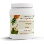 ElectroFizz Instant Hydration Energy Drink Powder for Workout for Men and Women- Electrolytes, Vitamin C, Probiotics - 1 Kg Jar Pack (Pina Colada)