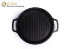 GPAN 9 Inch Round Grill Pan Cast iron Pack of 1