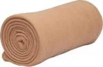 N G Products All Season Solid/Plain Light Weight Polar Fleece Single Bed Blanket (152 x 228 cm, Cream)