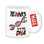Mug Morning Tennis Mug Tennis is in My DNA Mug Tennis Coffee Mug