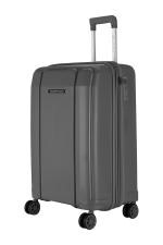 Nasher Miles Grey Polypropylene Tokyo Expander Hard Sided Trolley Bag 1 Pc 55 cm