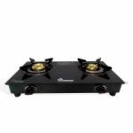 Homeside Cookmate | High efficient Burner gas stove manual ignition | Toughened Glass Glossy Black Top | Nylon Knob | Rust free frame, 1 Year Warranty