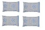 Gharsaaz Multicolor Printed Polycotton Pillow Covers Set of 4