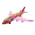Humaira Gear Airbus Aeroplane A380 Concept Bump and Go, Musical Sound and 3D Lights Toy for Kids