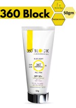 Herbal Hage 360 Block Sunscreen Gel Blue Light UVA UVB 360 Protection SPF 50+ (50g)