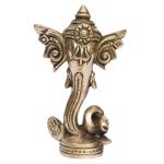 ARTVARKO Decorative Solid Brass Ganesha Big Ear Idol - 12 cm