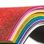 ECLET Multicolor A4 Glitter Sheets (Pack of 10)