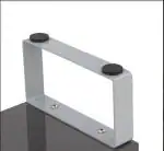 Invisible Bed Dual Monitor Riser Stand for 2 Monitors; Desk & Table Top Organiser (100 x 21 x 11.8 cm)(Black)