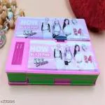 Topgifties Black Pink Jumbo Geometry Pencil Box School /Stationery Theme Geometry Box Gift Set