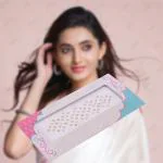 VAMA Gold stone round design Stone Sticker Kundan bindiya tilak Set for Women