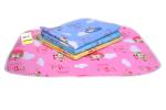 Kwitchy Nappy Changing Mat/Sleeping mats/Water Proof Bed Protector with Foam Cushioned for New Born Baby Sheets (Pack of 4)