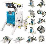 QUALITIO 13-in-1 Solar Educational Robot Kit Toys Powered by The Solar DIY Robot Assembly Kit.