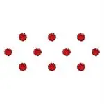 Comet Busters Red Stone Bindi For Women