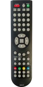 NixGlobal UNI-61 Remote Compatible with LLOYD SMART LED LCD TV Remote Controller (Black)