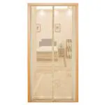 LifeKrafts Beige Polyester Mosquito Net for Doors with Magnets 190 cm x 75 cm