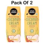 Urban Platter Unsweetened Coconut Cream, 250ml [ Pack Of 2 ]