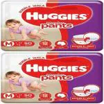 Huggies Wonder Pants Diapers Medium Size ( M 50 Pack of 2 ) ( 100 Pieces ) - M (100 Pieces)