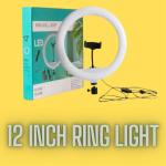 KSBOY 12 inch(25.4 cm) Professional USB Powered LED Ring Light with Mobile Holder