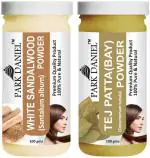 Park Daniel Premium White Sandalwood Powder And Tej Patta Powder, 100 G Each (Combo Of 2) |Hair Care|Dandruff Control hair Powder|Healthy Strong Hair Mask