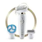 Braun SensoSmart Silk Epil 9-010 Hair Removal Epilator for Women, White
