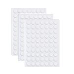 LAKHESHWAR Double Sided Sticky Stickers Dots Removable Round Putty Clear Sticky Tack No Trace Sticky Putty Waterproof Small Stickers for Festival Decoration (3 SHEET | 210 DOTTS)