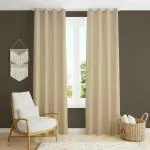 PROZONE COLLECTION RISHTA Luxury Velvet 80% Blackout Curtains | Room Darking Parda | Latest Modern Parde | Premium Screens for Home Office Living Room Hall,6x4 feet,1Pcs,Cream