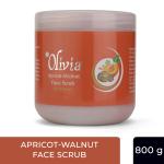 Olivia Apricot-Walnut Natural Skin Care Face Scrub 800g for Daily Use Shine & Rejuvenate