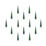 Comet Busters Green Tilak Bindi (9mm) (BIN2026) Pack of 1