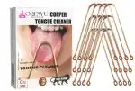 OREAYU 12 Pcs Copper Tongue Cleaner For Kids & Adults | Ayurvedic Tongue Scraper For Bad Breath & Oral Care (Pack of 12)