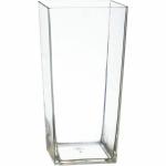 SATYAM KRAFT 1 Pcs Big Size Glass Look Acrylic Plastic Items Vase for Flower Pot , Gift, Home Decor, Bedroom, Office Corner, Living Room, Decoration and Craft (Transparent) 25 cm