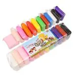 SHARMA BUSINESS Modeling Magic Fluffy Foam Bouncing Clay Putty For Kids 3 Crafting Tools (Pack of 12)