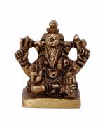 Srimant Dagdusheth Ganesha God Brass Handicraft Small Art By BHARATHAAT