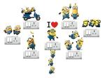 Divinedesigns Multicolor Vinyl Lots Of Minions Sticker