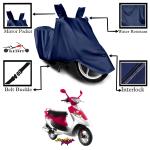 Aashtik Mart TVS Pep Plus Motorcycle Bike Scooty Cover Navy Blue Colour Water Resistant - UV Protection & Dust Proof Imported Fabric Quality,Sun Protection,Weather Bike - Scooty Two Wheeler Body CoverTVS Pep Plus