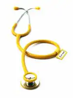 Dr. Head Care Plus Dual Head Aluminum Stethoscope Yellow colour For all Doctors, Students, Nurses etc.
