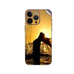 GADGETSWRAP Printed Vinyl Skin Sticker for Apple iPhone 14 Pro - girl playing in the water