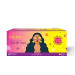Pinq Polka Premium Cotton Feel Ultra Sanitary Pads, XXL+XL with Individual Disposable Pouch,40pcs
