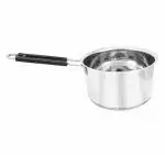 Aja steel Stainless Steel Non Induction Tea/ Chai Sauce Pan 16 cm -Silver